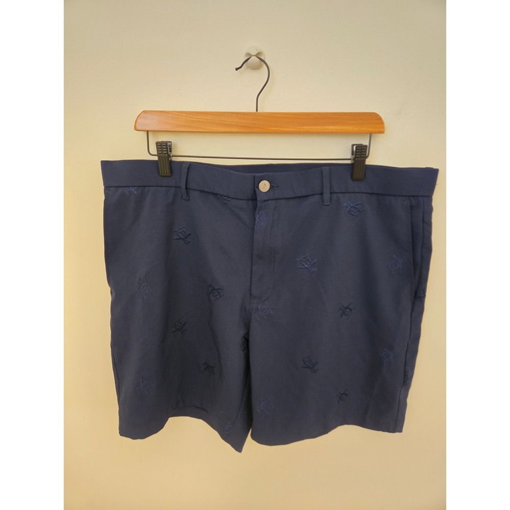 Original Penguin Mens Navy Blue Embroidered Logo Golf Casual Shorts Size 38